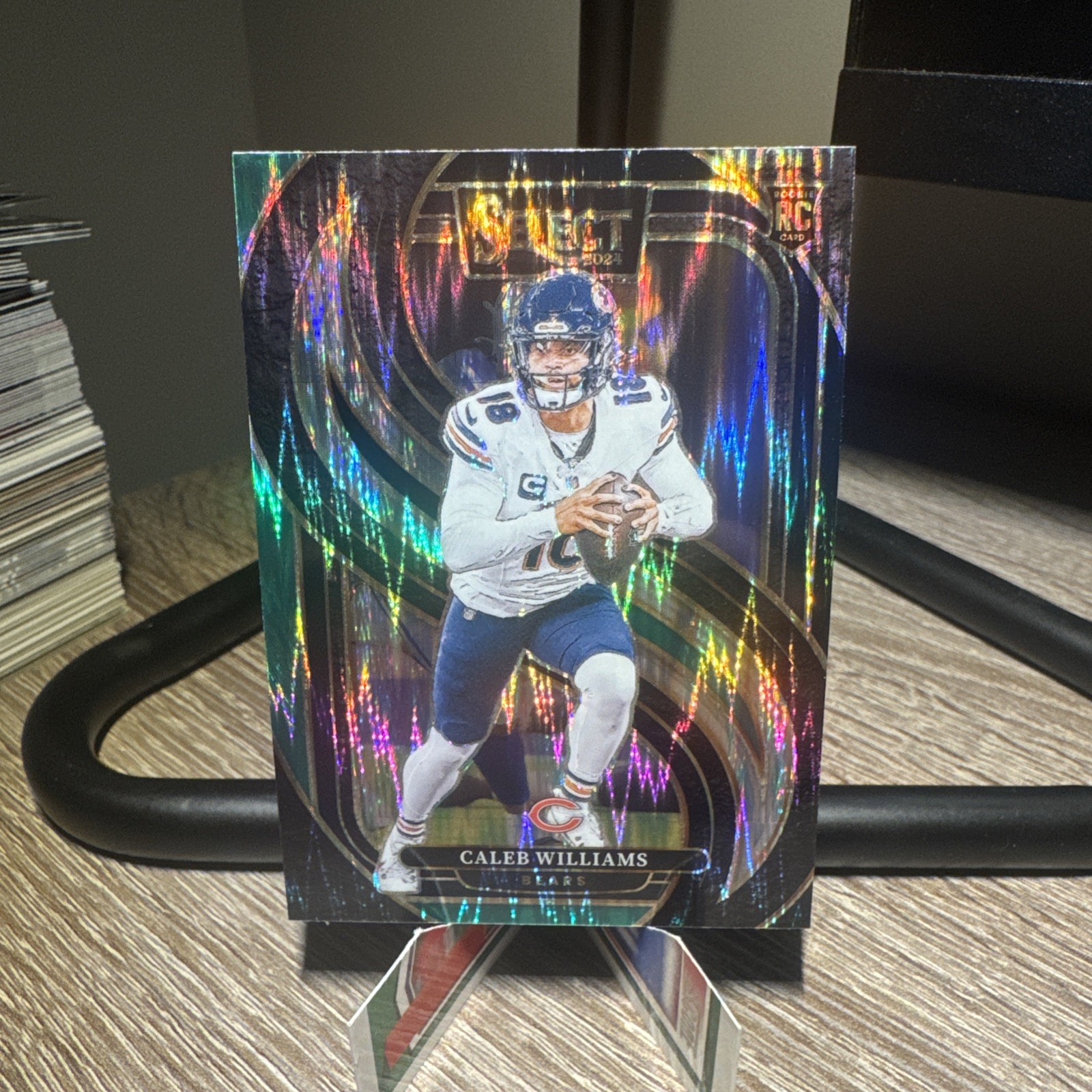 2024 Select Caleb Williams Premier RC Black and Green Shock Prizm #114