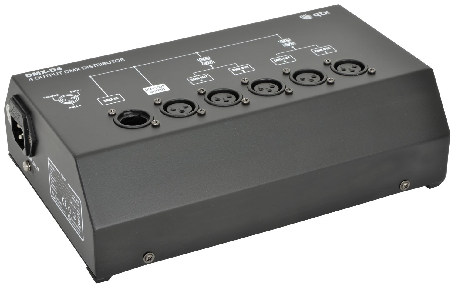 4 Way DMX Booster/Distributor