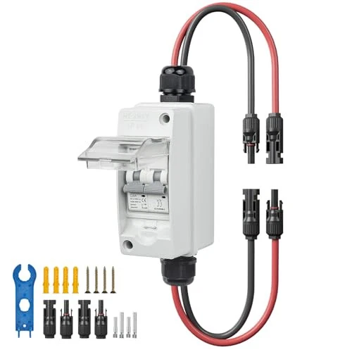 Solar Panel Disconnect Switch 400V DC/AC 20A PV Disconnect Switch Outdoor - Picture 2 of 8