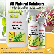 Natural & Organic Neem Oil Spray Plant Care Pest Control Garden & Pets Animals