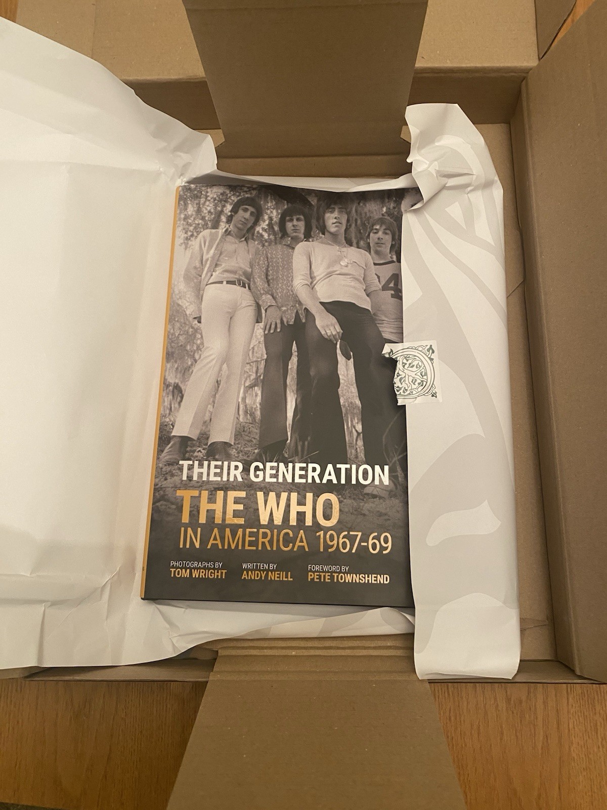 Their Generation The Who In America 1967-1969. Pete Townshend SIGNED