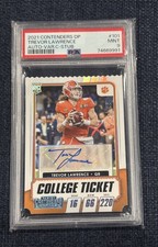 Trevor Lawrence 2021 Panini Contenders Draft Picks Ticket Stub 101.4 PSA9 RC /16