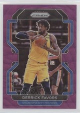 2021-22 Panini Prizm Purple Wave Prizm Derrick Favors #124 2l4