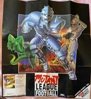 Mutant League Football (Sega Genesis, 1993) CIB And Bonus Poster