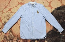 YOUTH BOYS Polo Ralph Lauren Big Pony Oxford Shirt Blue XL 18-20