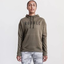 NoBull Womens Training Athletic Performance Hoodie Sweatshirt Army Green XS