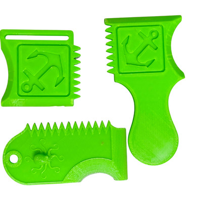 3D Printed Clay & Pottery Texture Tools   Anchor & Octopus Designs   Set of 3