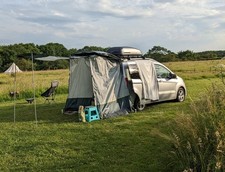 Caddy Camper Tailgate Tent Brunner Pilote Rear Awning Shower room INC DOOR POLES
