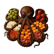 Octopus Plate - Unique Serving Dish for Cooked Food Platter
