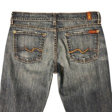 7 For All Mankind Jeans Womens 30 Long Bootcut Flare Denim USA Made 30x34