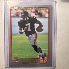 2001 Topps Rookie Michael Vick #311 Atlanta Falcons Football Card. rookie card picture