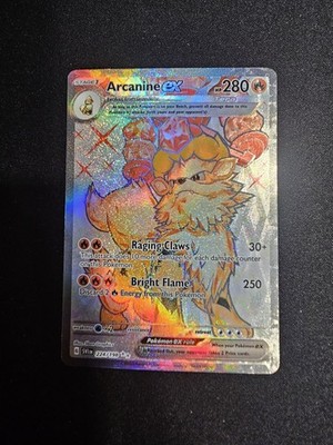 Arcanine ex 224/198 Full Art Ultra Rare - Scarlet & Violet Base Pokemon TCG NM