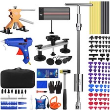 Car Paintless Dent Puller Lifter Repair Rods Hammer Removal Glue Kit Tools
