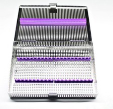 DENTAL AUTOCLAVE STERILIZATION CASSETTE RACK BOX TRAY FOR 20 INSTRUMENTS