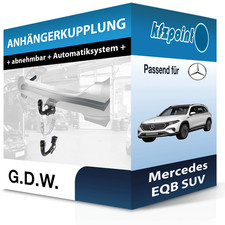 G.D.W. Anhängekupplung abnehmbar passend für Mercedes EQB SUV 12.2021-jetzt AHK