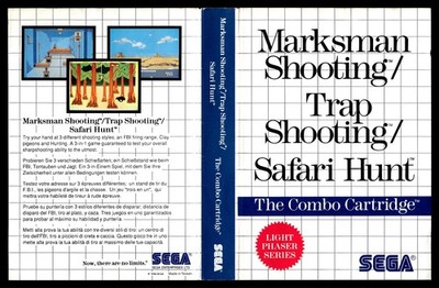 Marksman/Trap Shooting, Safari Hunt (Sega Master System) *OEM