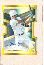 2023 Elite Extra Edition Hiro Wyatt Auto Gold Aspirations Die-Cut #24/24 Royals