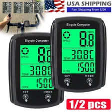 Bike Bicycle Speedometer Cycle Digital Odometer Computer Waterproof LCD