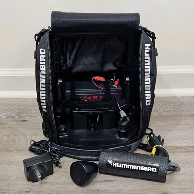 Humminbird Portable Fish Finder Case Kit Battery Transducer Charger UNTESTED