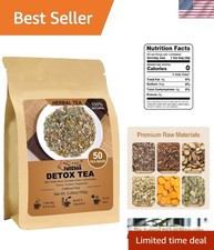 Detox Tea Bags, 50 Teabags Liver Detox Tea, With Milk Thistle Seed, Dandelion...