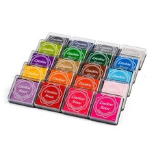 20 Colors Rainbow Craft Ink Pads Set - DIY Stamping Art Supplies, Finger Inks