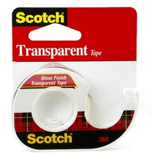 Scotch Transparent Tape, 0.5 in x 450 12.7 mm 0.50 x 450 in,