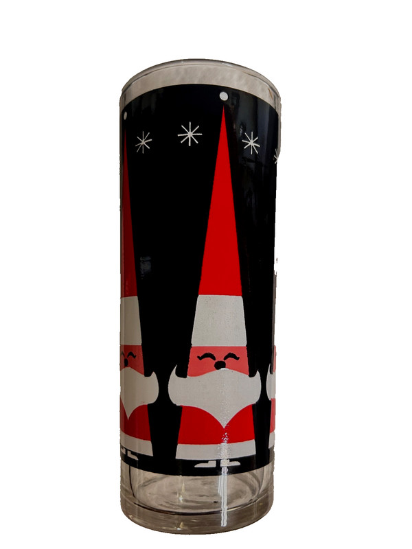 Vintage DQ Dairy Queen Libbey Holt Howard Santa Holiday Santa Christmas Glass