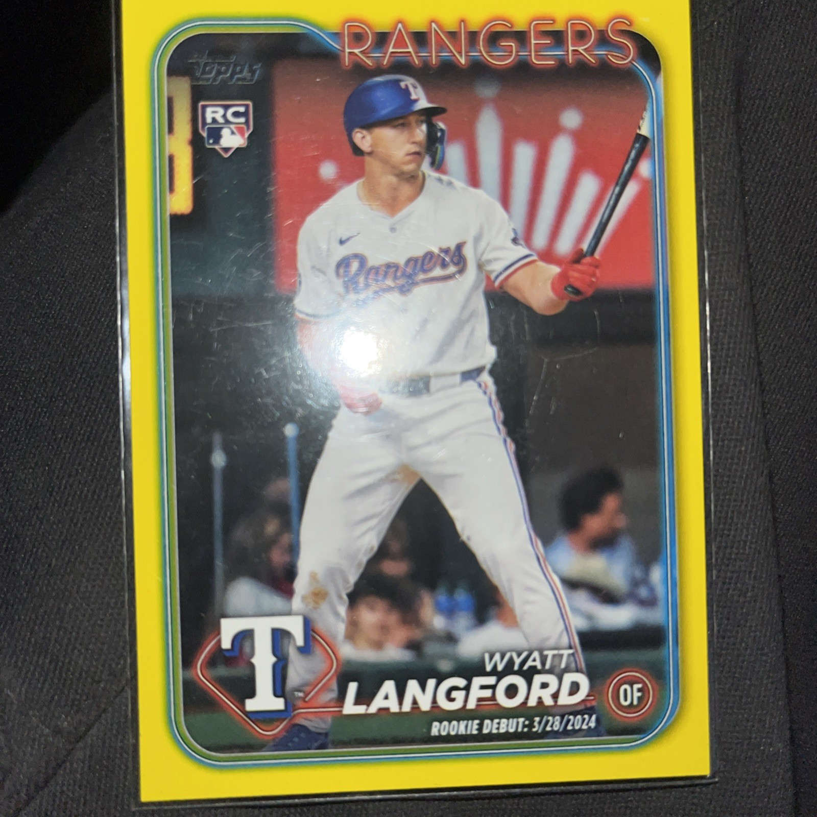 2024 Topps Update Series - Rookie Debut Wyatt Langford #US341 Yellow (RC)