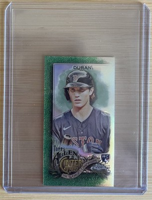 Jarren Duran Topps Allen & Ginter Chrome mini 2022 Red Sox RC 16/99 Jersey 1/1