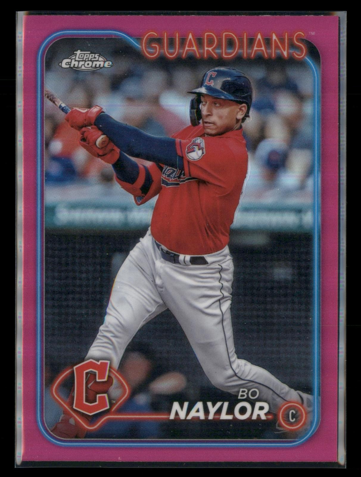 2024 Topps Chrome #158 Bo Naylor Pink Refractor