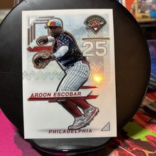 2025 Panini Prospect Edition #158 - Aroon Escobar - Silver Prizm Prospect Ticket