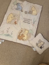 vintage winnie the pooh nursery blanket pillow classic