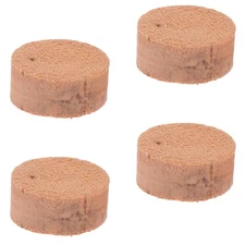 4 Pcs Clarinet Woodwind Instrument Pads Trombone Parts Khaki Cork