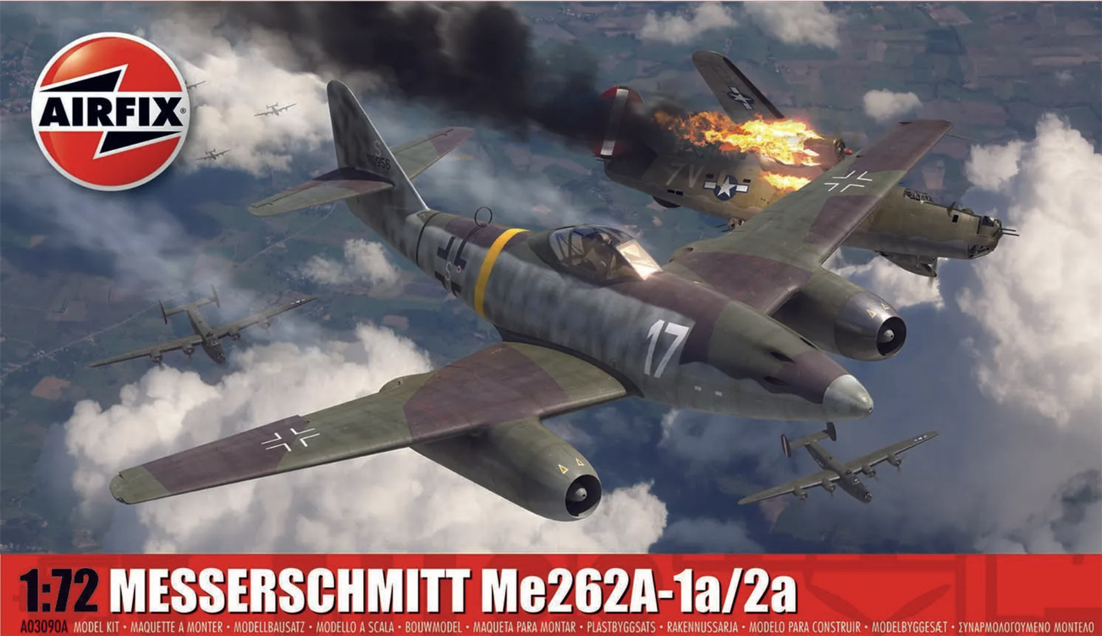 Airfix 03090A Messerschmitt Me262A-1a/2a 1:72 Flugzeugmodell Bausatz - Bild 4