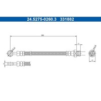 Bremsschlauch ATE 24.5275-0260.3