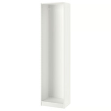 IKEA PAX Wardrobe Frame White 50x35x201 Tall Closet Storage Unit Bedroom New