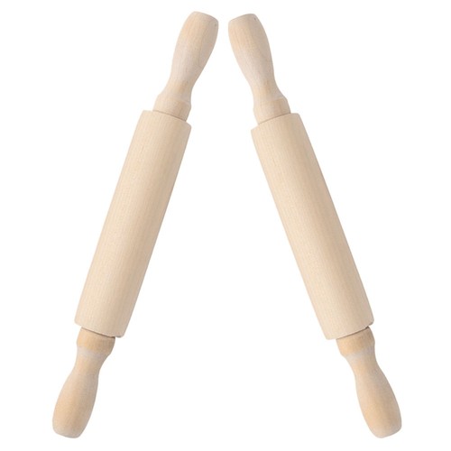 2Pcs Small Wooden Clay Rolling Pin Wooden Rolling Pin Children Rolling Pin - Picture 11 of 12