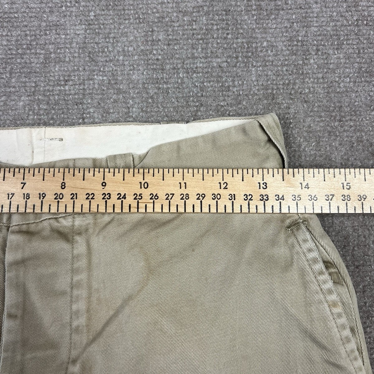Vintage 40s 50s US Military Cotton Khaki Chino Pants Men 27x31