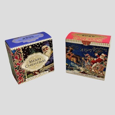 Michel Design Works Shea Butter Soaps Merry Christmas 3.5oz Bar England Lot Of 2