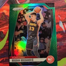 2024-25 Panini Prizm Green Prizm Bogdan Bogdanovic Atlanta Hawks #105 Basketball