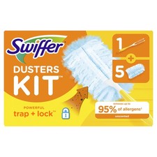 Swiffer Dusters Starter Kit, Kit Includes 1 Handle and 5 6 Piece Set, Yellow