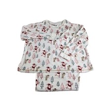 Winnie The Pooh Christmas Pajamas Women 2X 18W-20W White Red Green Top Bottom