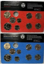 2025 P&D U.S. Mint Uncirculated Coin Set (No Penny) SOLD OUT AT THE MINT! 