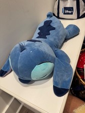 Disney Store Stitch Plush Large Cuddleez Lying Down Sleeping Pillow Blue