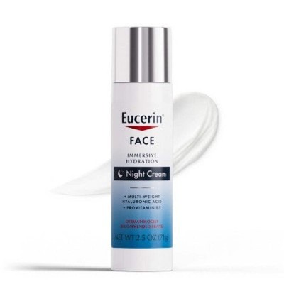 Eucerin Immersive Hydration Face Night Cream 2.5oz - Missing Box