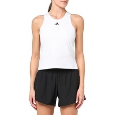 ADIDAS WOMEN'S TENNIS MID-LENGTH Y-TANK TOP WHITE SIZE WOMEN L NWT