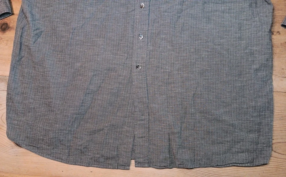 Vtg Panhandle Slim Mens 2XL 19 35/36 Dress Shirt Brown Check Western Button Up  - Image 4 of 4