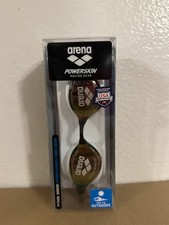 Arena Python Mirror Unisex Swimming Goggles - Copper/White   NEW