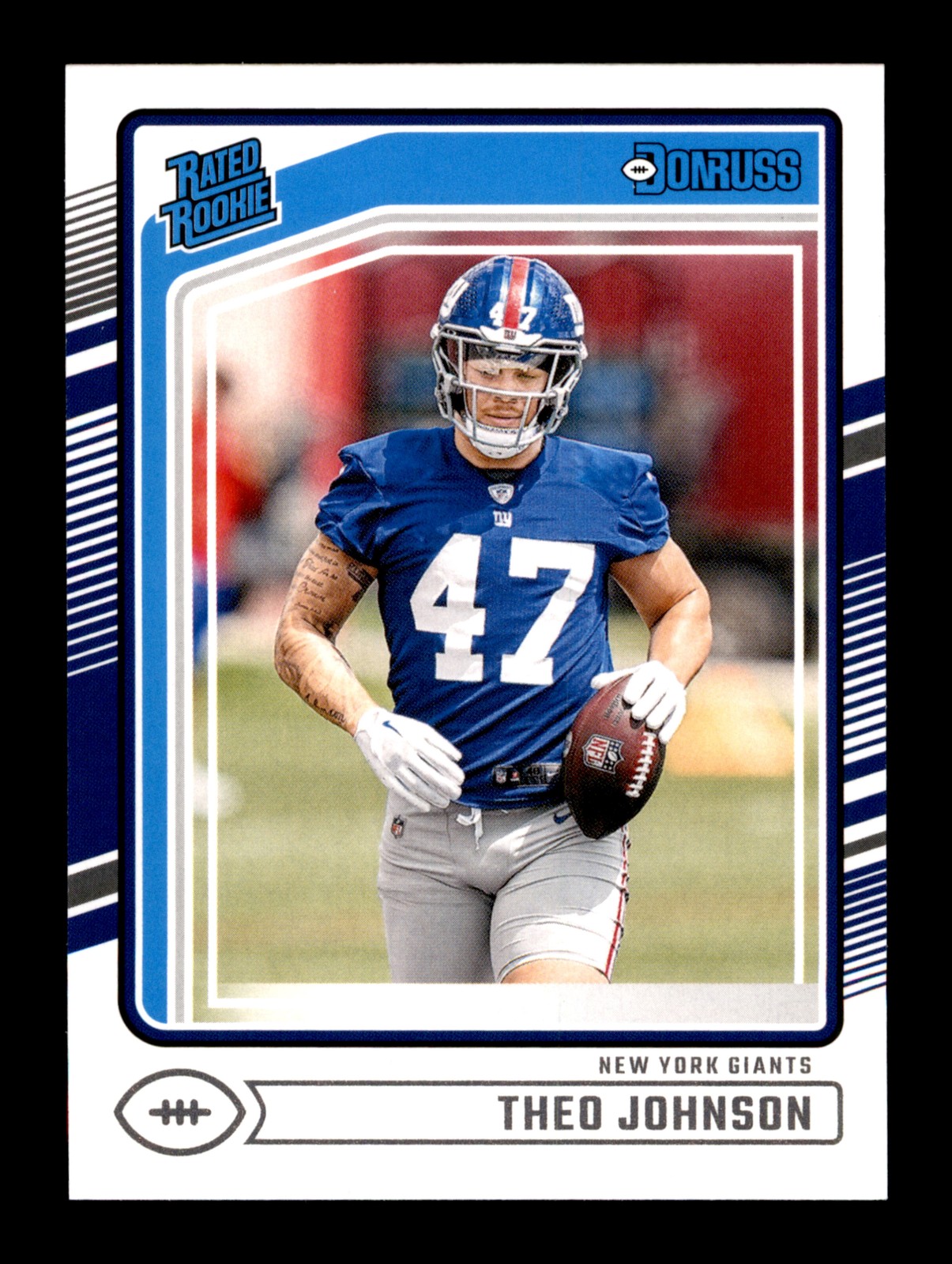 2024 Donruss #357 Theo Johnson RC New York Giants