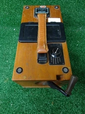 Biddle megger ground resistance wooden tester  VINTAGE  #1942061 A24